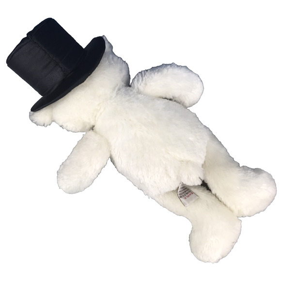 Gund Gifts Hearts United Bride & Groom Pair Plush Teddy Bears 10" White Stuffed - Picture 8 of 16